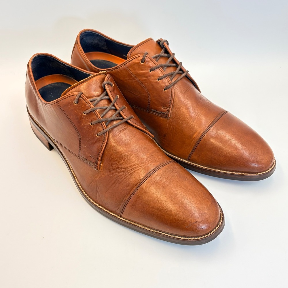 Cole Haan Lenox Hill Men's 10.5 Grand OS Cap Toe Oxford Shoes C11632 Brown - Picture 9 of 14